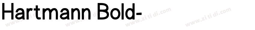 Hartmann Bold字体转换